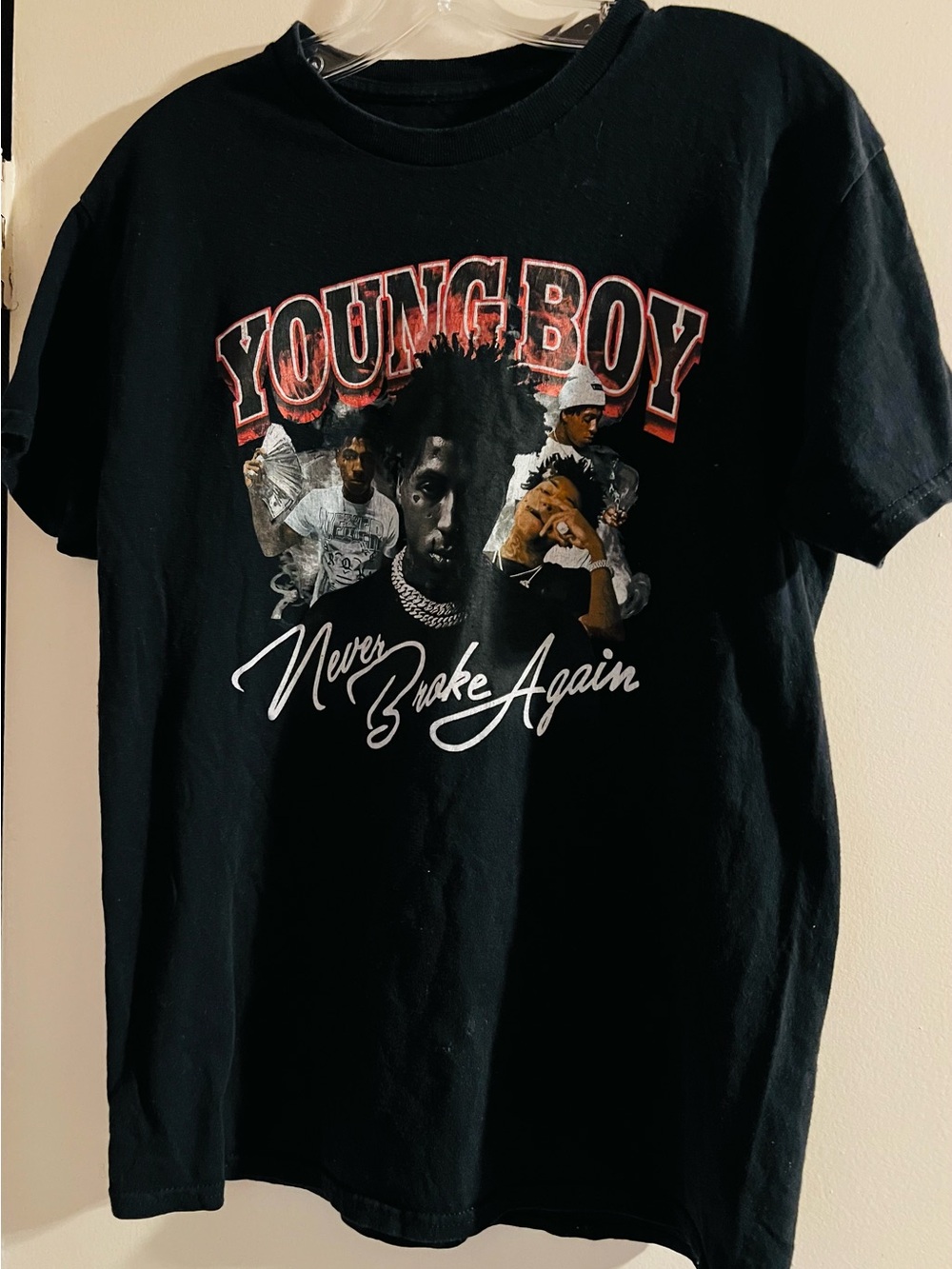 YoungBoy Never Broke Again Graphic Tee - Black Size M